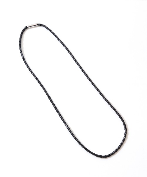 florist（フローリスト）の「【3way】編み込みレザーブレス/アンクレット/ネックレス　メンズ/レディース兼用（バングル/リストバンド・レディース・ブラック/ホワイト/ブラウン・FREE）」の11枚目の写真