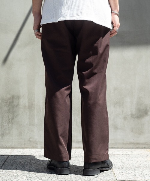 Milok（ミロック）の「WIDE CHINO PANTS（チノパンツ・メンズ・ブラウン・46/48）」の3枚目の写真