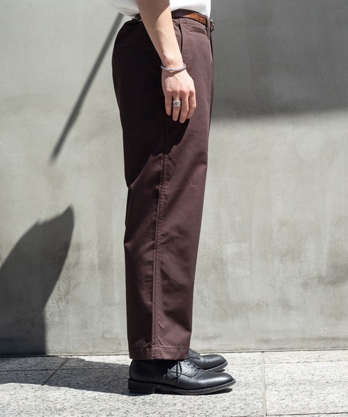 Milok（ミロック）の「WIDE CHINO PANTS（チノパンツ・メンズ・ブラウン・46/48）」の5枚目の写真