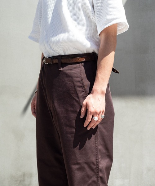 Milok（ミロック）の「WIDE CHINO PANTS（チノパンツ・メンズ・ブラウン・46/48）」の7枚目の写真