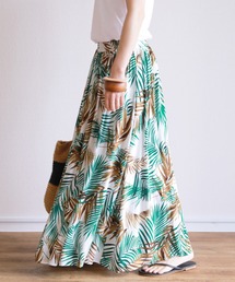 【zozotown限定】ボタニカル柄ロングスカート