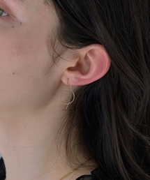 K10】クロスラインアメリカンピアス/BOX付き（ピアス（両耳用