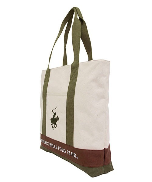 BEVERLY HILLS POLO CLUB(ビバリーヒルズポロクラブ)の「【Beverly Hills Polo Club/ビバリーヒルズポロクラブ】ポニー刺繍キャンバストートバッグ(トートバッグ・レディース・ブラック/ネイビー/ホワイト系その他/ホワイト系その他2/グレー/ホワイト系その他3・FREE)」の18枚目の写真