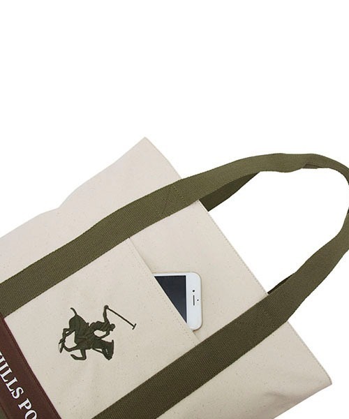 BEVERLY HILLS POLO CLUB(ビバリーヒルズポロクラブ)の「【Beverly Hills Polo Club/ビバリーヒルズポロクラブ】ポニー刺繍キャンバストートバッグ(トートバッグ・レディース・ブラック/ネイビー/ホワイト系その他/ホワイト系その他2/グレー/ホワイト系その他3・FREE)」の21枚目の写真