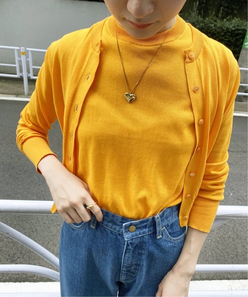 EDIT. FOR LULU(エディットフォールル)の「コンパクトツインニット(アンサンブル・レディース・ホワイト/サックスブルー/ボルドー/オレンジ・FREE)」の4枚目の写真