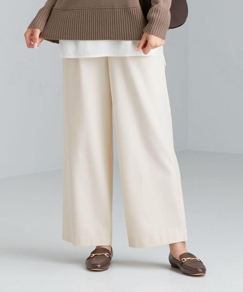 green label relaxing(グリーンレーベルリラクシング)の「SC EASY ワイド ストレート パンツ <36-40サイズ>(その他パンツ・レディース・オレンジ系その他/ネイビー/ホワイト/ピンク・40/36/38)」の5枚目の写真