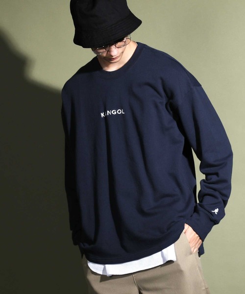 KANGOL(カンゴール)の「KANGOL / カンゴール 刺繍ロゴトレーナー ( タンクトップ付き )(スウェット・メンズ・グリーン系その他/ベージュ系その他/ブラック/ホワイト/ブラウン系その他/グレー/ブラウン/ブルー系その他/グレー系その他/ブラック系その他/ホワイト系その他/ベージュ/ダークグリーン/ネイビー・M/S/L/XL)」の13枚目の写真