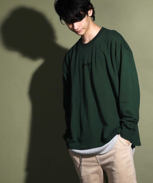 KANGOL(カンゴール)の「KANGOL / カンゴール 刺繍ロゴトレーナー ( タンクトップ付き )(スウェット・メンズ・グリーン系その他/ベージュ系その他/ブラック/ホワイト/ブラウン系その他/グレー/ブラウン/ブルー系その他/グレー系その他/ブラック系その他/ホワイト系その他/ベージュ/ダークグリーン/ネイビー・M/S/L/XL)」の11枚目の写真