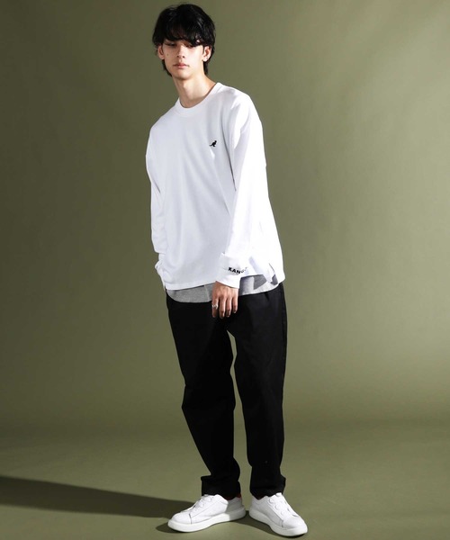 KANGOL(カンゴール)の「KANGOL / カンゴール 刺繍ロゴトレーナー ( タンクトップ付き )(スウェット・メンズ・グリーン系その他/ベージュ系その他/ブラック/ホワイト/ブラウン系その他/グレー/ブラウン/ブルー系その他/グレー系その他/ブラック系その他/ホワイト系その他/ベージュ/ダークグリーン/ネイビー・M/S/L/XL)」の18枚目の写真