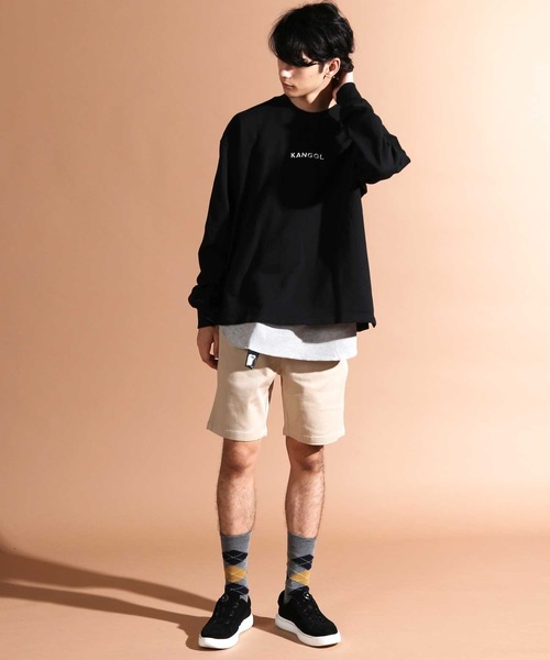 KANGOL(カンゴール)の「KANGOL / カンゴール 刺繍ロゴトレーナー ( タンクトップ付き )(スウェット・メンズ・グリーン系その他/ベージュ系その他/ブラック/ホワイト/ブラウン系その他/グレー/ブラウン/ブルー系その他/グレー系その他/ブラック系その他/ホワイト系その他/ベージュ/ダークグリーン/ネイビー・M/S/L/XL)」の21枚目の写真