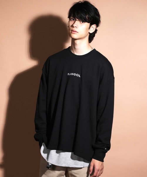 KANGOL(カンゴール)の「KANGOL / カンゴール 刺繍ロゴトレーナー ( タンクトップ付き )(スウェット・メンズ・グリーン系その他/ベージュ系その他/ブラック/ホワイト/ブラウン系その他/グレー/ブラウン/ブルー系その他/グレー系その他/ブラック系その他/ホワイト系その他/ベージュ/ダークグリーン/ネイビー・M/S/L/XL)」の20枚目の写真