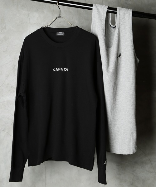 KANGOL(カンゴール)の「KANGOL / カンゴール 刺繍ロゴトレーナー ( タンクトップ付き )(スウェット・メンズ・グリーン系その他/ベージュ系その他/ブラック/ホワイト/ブラウン系その他/グレー/ブラウン/ブルー系その他/グレー系その他/ブラック系その他/ホワイト系その他/ベージュ/ダークグリーン/ネイビー・M/S/L/XL)」の19枚目の写真