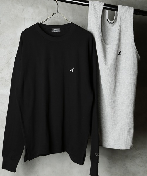 KANGOL(カンゴール)の「KANGOL / カンゴール 刺繍ロゴトレーナー ( タンクトップ付き )(スウェット・メンズ・グリーン系その他/ベージュ系その他/ブラック/ホワイト/ブラウン系その他/グレー/ブラウン/ブルー系その他/グレー系その他/ブラック系その他/ホワイト系その他/ベージュ/ダークグリーン/ネイビー・M/S/L/XL)」の22枚目の写真