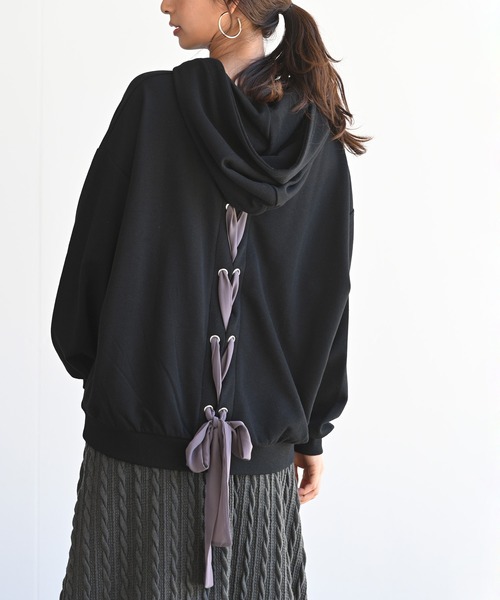 rps（アールピーエス）の「BACKレースアップパーカー（パーカー