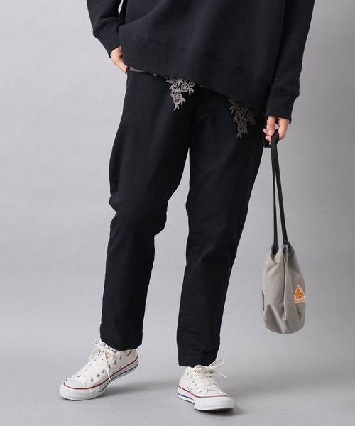 PUAL CE CIN(ピュアルセシン)の「裾レースロングスリーブ(Tシャツ/カットソー・レディース・ライトベージュ/グレー/ブラック・FREE)」の20枚目の写真