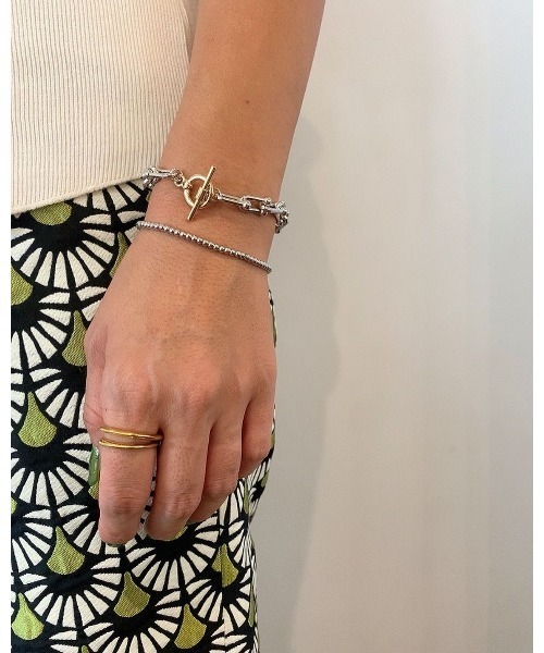 mou（モウ）の「シンプルボールブレスレット（ブレスレット・レディース・シルバー/ゴールド・FREE）」の6枚目の写真