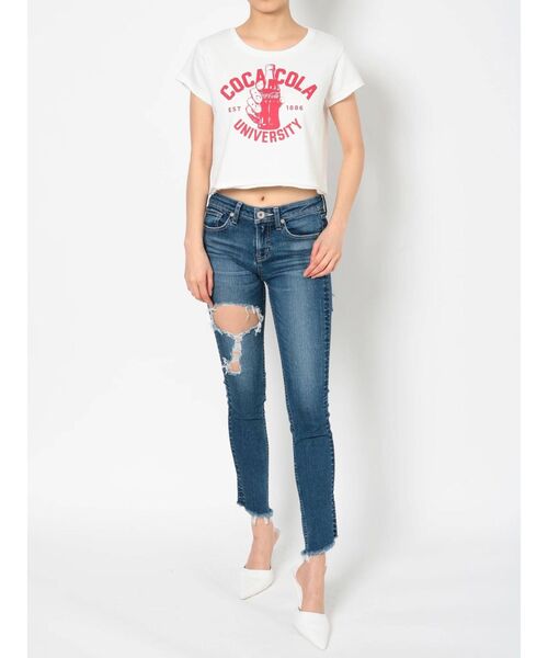 Coca Cola（コカコーラ）の「COCA-COLA UNIVERSITYショートTシャツ（Tシャツ/カットソー・レディース・ベージュ/レッド/オフホワイト・FREE）」の5枚目の写真