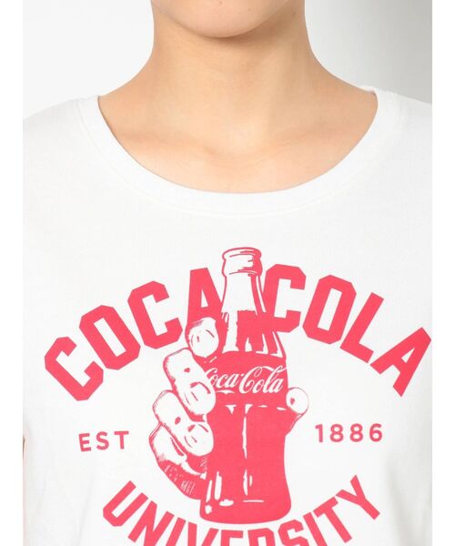 Coca Cola（コカコーラ）の「COCA-COLA UNIVERSITYショートTシャツ（Tシャツ/カットソー・レディース・ベージュ/レッド/オフホワイト・FREE）」の17枚目の写真