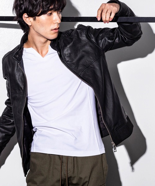 ブランド古着 レザーブルゾン ブルゾン Akm Contemporary エイケイエムコンテンポラリー のファッション通販 Zozoused