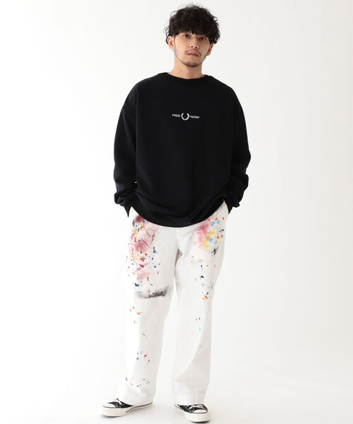 BEAMS（ビームス）の「BEAMS / ペイント ワイド チノパンツ（チノパンツ・メンズ・ホワイト/ベージュ・SMALL/MEDIUM/LARGE/X-LARGE）」の8枚目の写真