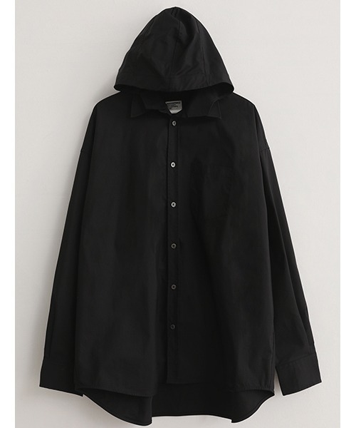 MASONPRINCE(メイソンプリンス)の「【MASONPRINCE】Trichromatic hoodie pockets shirt CS0956(シャツ/ブラウス・メンズ・ブラック/ホワイト/ベージュ・L/S/M)」の4枚目の写真