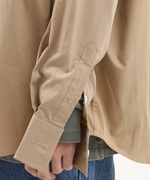 MASONPRINCE(メイソンプリンス)の「【MASONPRINCE】Trichromatic hoodie pockets shirt CS0956(シャツ/ブラウス・メンズ・ブラック/ホワイト/ベージュ・L/S/M)」の7枚目の写真