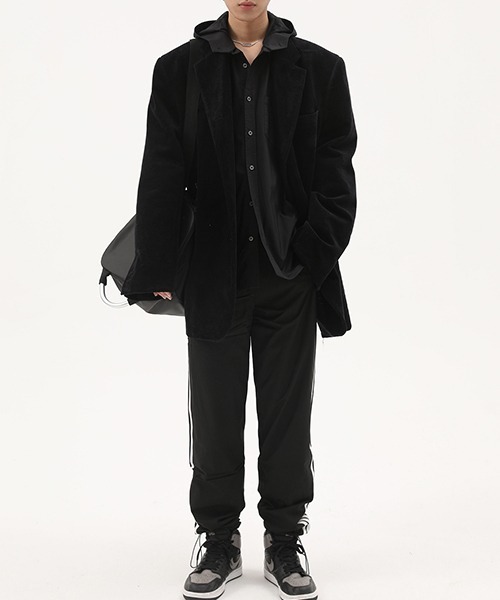 MASONPRINCE(メイソンプリンス)の「【MASONPRINCE】Trichromatic hoodie pockets shirt CS0956(シャツ/ブラウス・メンズ・ブラック/ホワイト/ベージュ・L/S/M)」の12枚目の写真