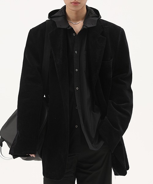 MASONPRINCE(メイソンプリンス)の「【MASONPRINCE】Trichromatic hoodie pockets shirt CS0956(シャツ/ブラウス・メンズ・ブラック/ホワイト/ベージュ・L/S/M)」の16枚目の写真