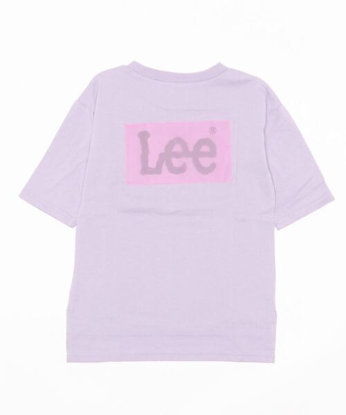 Lee（リー）の「【Lee】バックプリントワイドTシャツ（Tシャツ/カットソー・キッズ・ブラック/パープル/ホワイト/ケリーグリーン・120/140/130/155/105）」の4枚目の写真
