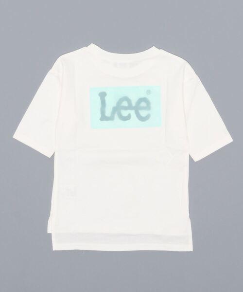 Lee（リー）の「【Lee】バックプリントワイドTシャツ（Tシャツ/カットソー・キッズ・ブラック/パープル/ホワイト/ケリーグリーン・120/140/130/155/105）」の2枚目の写真