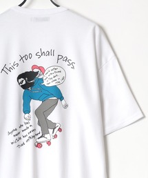 バックプリント Surf & Street イラスト グラフィック ポンチ オーバーサイズ Tシャツ