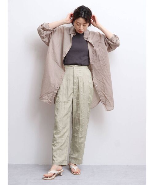 Ungrid（アングリッド）の「シアールーズシャツ（シャツ/ブラウス・レディース・オフホワイト/オレンジ/ミント/ヘザーグレー・FREE）」の8枚目の写真