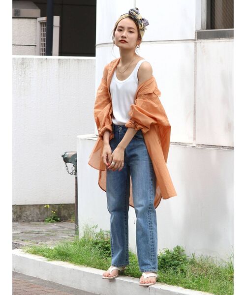 Ungrid（アングリッド）の「シアールーズシャツ（シャツ/ブラウス・レディース・オフホワイト/オレンジ/ミント/ヘザーグレー・FREE）」の19枚目の写真