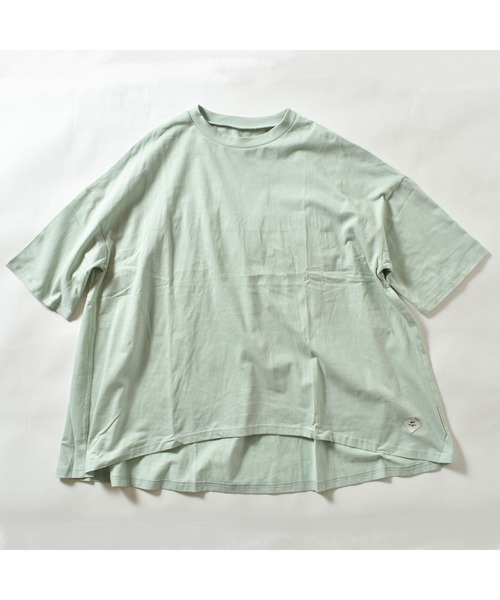 NHT（エヌエイチティー）の「エヌエイチティー ギャザービックＴシャツ（大人）（Tシャツ/カットソー・レディース・ベージュ/チャコールグレー・F）」の10枚目の写真