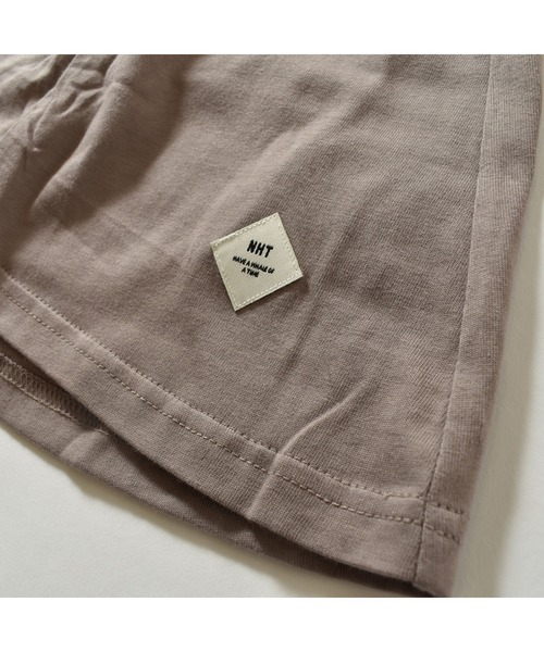 NHT（エヌエイチティー）の「エヌエイチティー ギャザービックＴシャツ（大人）（Tシャツ/カットソー・レディース・ベージュ/チャコールグレー・F）」の9枚目の写真
