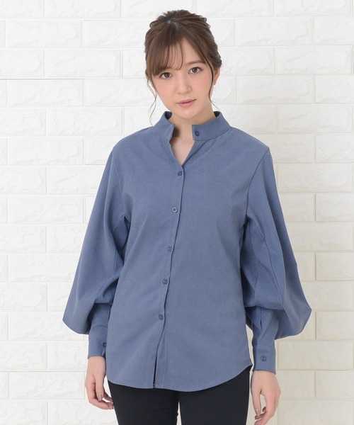 Resurrection WOMEN フレアスリーブレスハイネックシャツ 口豪奢 Resurrection ﾌﾚｱｽﾘｰﾌﾞﾚｽﾊｲﾈｯｸｼｬﾂ WOMEN レディース