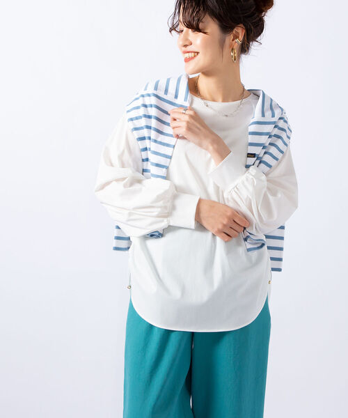 NOLLEY’S(ノーリーズ)の「トリコットプルオーバーカットソー(Tシャツ/カットソー・レディース・ブラック/ピンク/オフホワイト・38)」の15枚目の写真