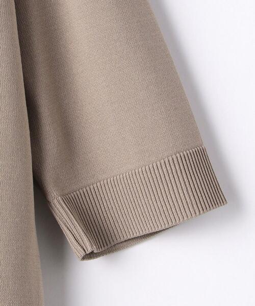 green label relaxing（グリーンレーベルリラクシング）の「FFC レイヤードライク ショートスリーブ プルオーバー ニット（ニット/セーター・レディース・ライム/ネイビー/ベージュ・FREE）」の14枚目の写真