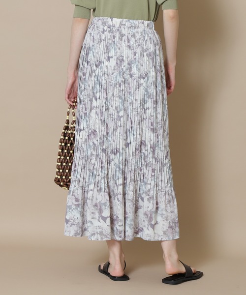 N.(N. Natural Beauty Basic)(エヌエヌナチュラルビューティーベーシック)の「◆フラワーケシプリーツスカート(スカート・レディース・グレー系/グリーン系/ピンク系・MEDIUM)」の13枚目の写真