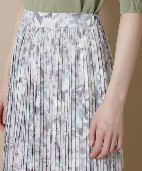 N.(N. Natural Beauty Basic)(エヌエヌナチュラルビューティーベーシック)の「◆フラワーケシプリーツスカート(スカート・レディース・グレー系/グリーン系/ピンク系・MEDIUM)」の15枚目の写真