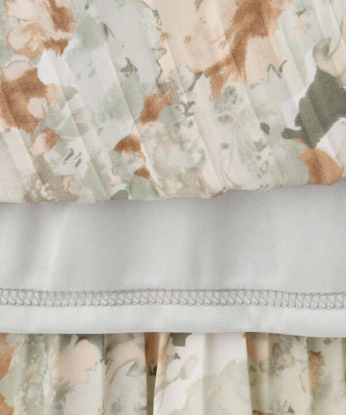 N.(N. Natural Beauty Basic)(エヌエヌナチュラルビューティーベーシック)の「◆フラワーケシプリーツスカート(スカート・レディース・グレー系/グリーン系/ピンク系・MEDIUM)」の21枚目の写真