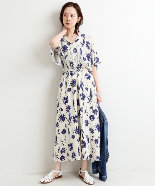 未使用タグ付　イエナ Deveaux ビッグフラワー　ワンピース IENA（イエナ）の「Deveaux ビッグフラワーワンピース