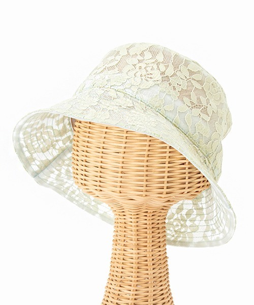 Casselini（キャセリーニ）の「レースハット（ハット・レディース・ホワイト/ラベンダー/ミント/ブラック・FREE）」の4枚目の写真