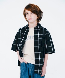 NAUTICA（ノーティカ）の「【NAUTICA/ノーティカ】ウィンドウペンチェック半袖シャツ（シャツ/ブラウス・キッズ）」