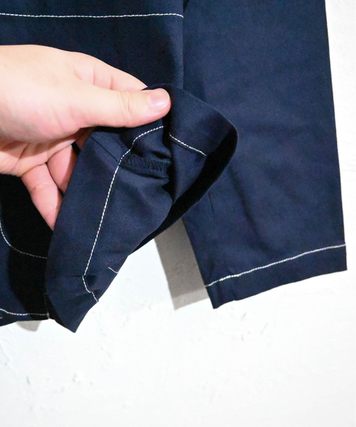 Burner(バーナー)の「【BURNER SELECT】綿麻ストレッチラペルトカバーオール(ステッチ配色)(カバーオール・メンズ・ベージュ/ブラック/キナリ/カーキ/ネイビー・XL/L/M)」の11枚目の写真