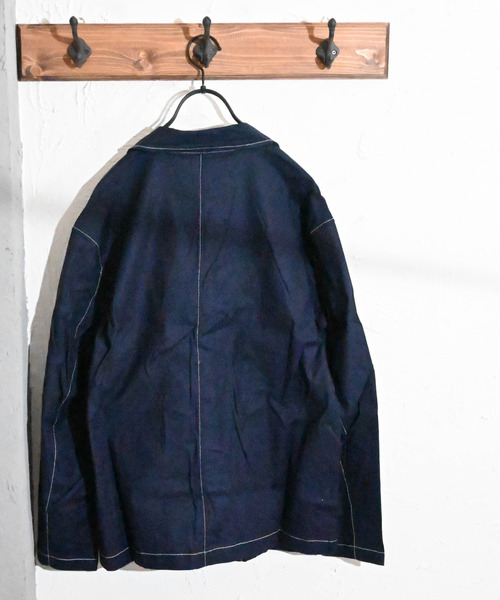 Burner(バーナー)の「【BURNER SELECT】綿麻ストレッチラペルトカバーオール(ステッチ配色)(カバーオール・メンズ・ベージュ/ブラック/キナリ/カーキ/ネイビー・XL/L/M)」の9枚目の写真