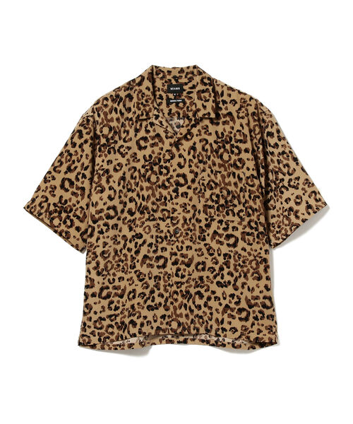 BEAMS（ビームス）の「BEAMS / プリント ルーズ オープン カラーシャツ（シャツ/ブラウス・メンズ・ダークグリーン/ベージュ・SMALL/MEDIUM/LARGE/X-LARGE）」の9枚目の写真