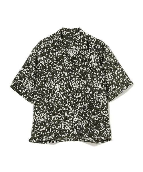 BEAMS（ビームス）の「BEAMS / プリント ルーズ オープン カラーシャツ（シャツ/ブラウス・メンズ・ダークグリーン/ベージュ・SMALL/MEDIUM/LARGE/X-LARGE）」の14枚目の写真