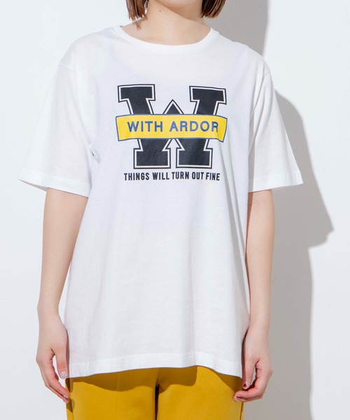 セール】WEGO/カレッジロゴプリントTシャツ（Tシャツ/カットソー