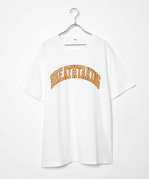 WEGO(ウィゴー)の「WEGO/カレッジロゴプリントTシャツ(Tシャツ/カットソー・レディース・ホワイト/ホワイト系その他/杢グレー/ライトパープル/オートミール/ブルー・SMALL/MEDIUM/LARGE/X-LARGE)」の21枚目の写真